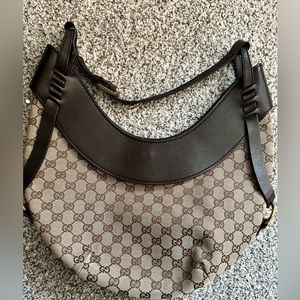 Authentic Gucci Half Moon Shoulder Bag